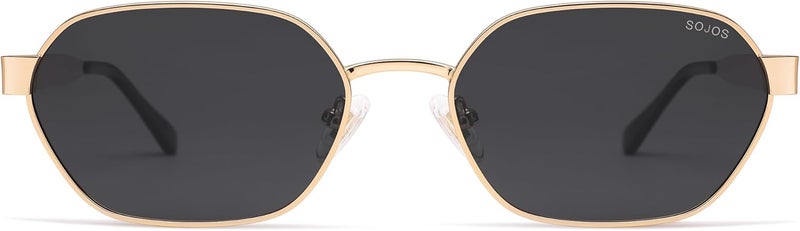 Sojos نظارات شمسية سداسية عصرية للنساء والرجال، حماية UV400، نظارات مستطيلة عتيقة SJ1238 - Image 2